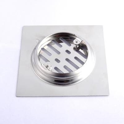 China 15*15cm Square 420g Stainless Steel Bathroom Modern Industrial Cheap Corner Shower Kitchen Durable Floor Drain for sale