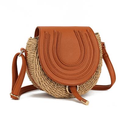 China 100% Eco-Friendly Custom Hot Beaches Hertz Sale Shopping Straw Handbag Luxury Crossbody Bag for sale