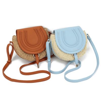 China 100% Low Moq Eco-Friendly Handmade Hertz Beaches Bag Summer Straw Beach Crossbody Bag for sale