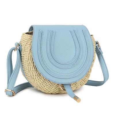 China Handmade Beach Bag Hertz Straw Bag Women Lovely Rattan Latch Closure Flap With Latch Closure Flap for sale