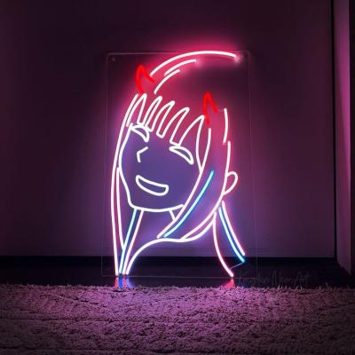 China Office Anime Lights Neon Lamp Handmade Wall Art Neon Sign for sale