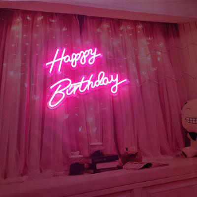 China 2022 New Fashion Party Neon Light Sign Happy Birthday Party High Quality Custom Neon Sign for sale