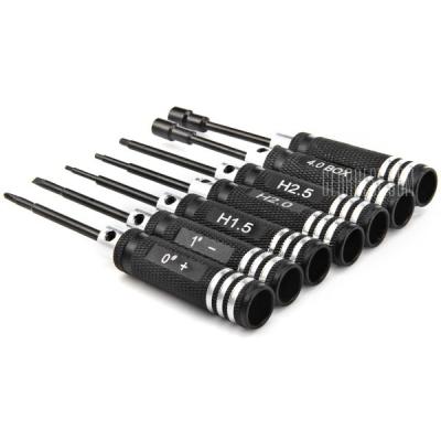 China Vehicles & Remote Control Toys Screwdriver 7pcs Screwdriver Repair Tool Kit For RC Helicopter RC Airplane Car Repair 1.5 2.0 2.5 Mm Hex Key 4.0 5, 5 millimeters for sale