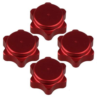 China Hex Hub Off-Road Hub Wheel Aluminum Alloy RC Car 17MM Hobby RC 1/8 Model Hex Nuts Dust Cap for sale