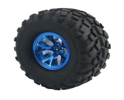 China 4pcs RC Model Car Sponge Rubber Tires Tires Tires Rim Wheel 1:10 HSP Monster Bigfoot Truck for sale