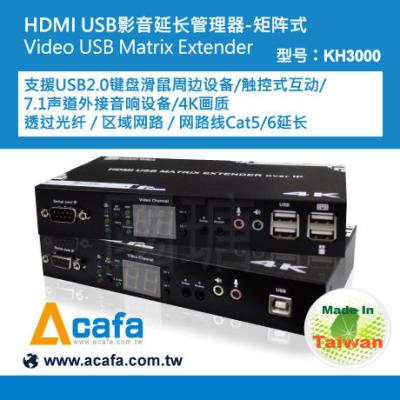 China HDMI 1080P +USB2.0 KVM Switch  Matrix console Extender Over IP for sale