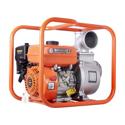 China New type air cooled 7.0hp 4 inch recoil start gasoline water pump for irrigation for sale