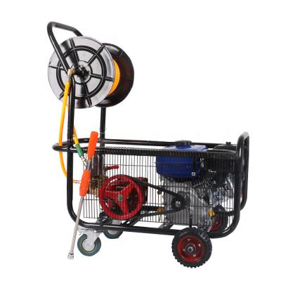 China Garden Cart Type 30mm HTP Gasoline Power Portable Agricultural Sprayer With Hose And Gun for sale