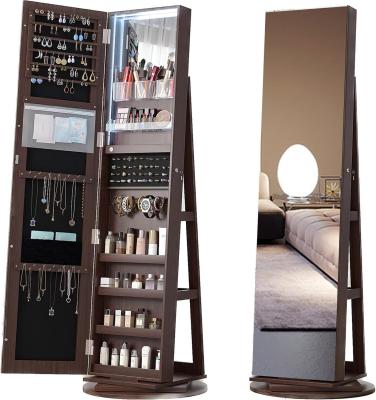 China Frameless Full Length Mirror Cabinet Rectangle Wood Mirror Cabinet Customized for sale