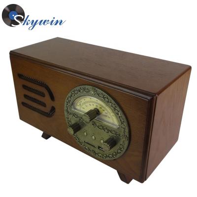 China 2019 Newest Multifunctional Antique Home FM AM Wooden Radio With USB MP3 Player for sale