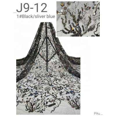 China 2021 Fashion Sustainable Europe Garment Sequin Embroidery Lace With Intricate Material Made 2021 Newest Party Lace for sale