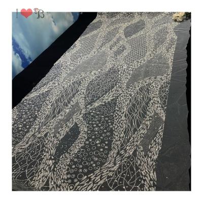 China Soft touch beautiful bridal glitter tulle lace fabric for wedding dress, swiss lace filtex for sale