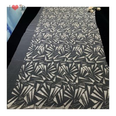 China Soft to touch shiny bling color sugar lace fabric customized by factory price manufacturer fashion party sparkle lace fabric for dress for sale