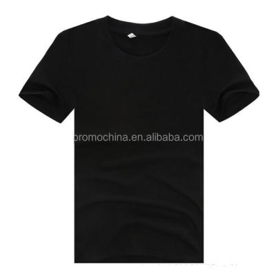 China New creative cotton wholesale breathable unisex simple black t-shirts for sale