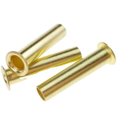 China Electrical Appliances Industry Mass Stock Rivet Tubular Hollow Brass Rivet 4*20 DIN 7340 for sale