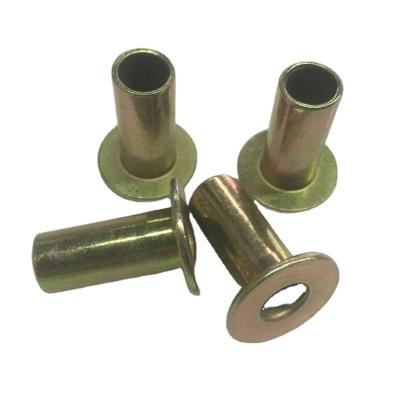 China Motorcycle Zinc Plating Brake Rivet Din7338 Clutch Liner Metal 8x20mm Colored Steel Fully Tubular Rivets for sale