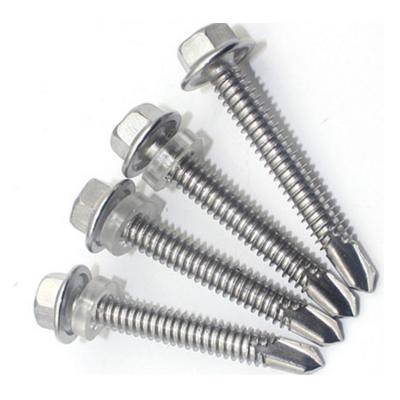 China Self drilling available sales wafer head self drilling screw or patta self drilling screw with pvs gaskets for sale