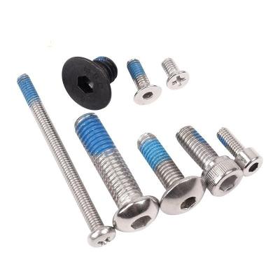 China High Quality HEX Self Locking Anti Loose Screw For Blue Nylok Patch for sale