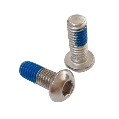 China HEX threaded locking bottom head screw methods for secure connections blue nylon threadlockers patches bolt for sale