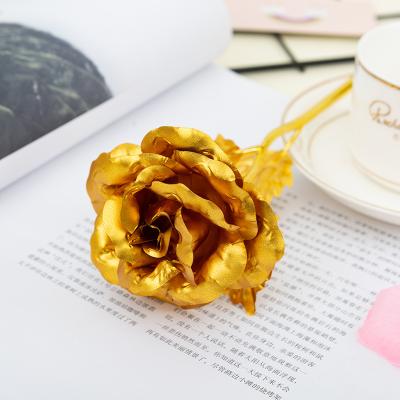 China Wholesale 2022 paper mother's day valentines rose heads preserved gold roses valentines day gifts for women for sale