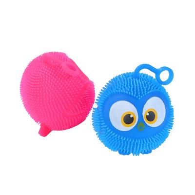 China XTQ Toy Big Eye Bird Inflatable Toy Stress Balls Wiggle Kids Toys Baby Comfort Science Educational Wholesale Toy for sale