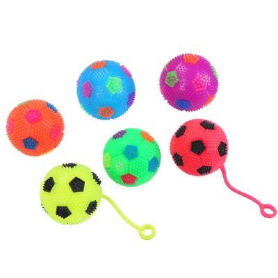 China New Effort Relife Maple Toy Balls Led Flashing Jumping Ball Soft Sensory Compression Bouncing TPR Rubber Toys For Kids Adult Game Gift for sale