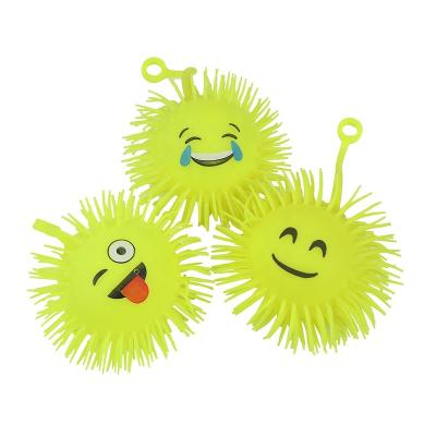 China Factory Direct Hot Selling Squeeze Squeeze Ball Eco-friendly Fun Glow Materials XTQ Smile Squeeze Ball For Kids Toy Balls for sale