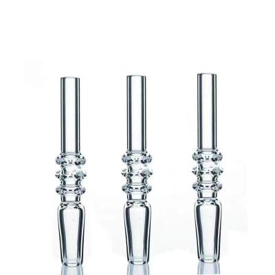 China Minimalist clear quartz tube tips 10mm and 14mm manifold tips for smoking for sale