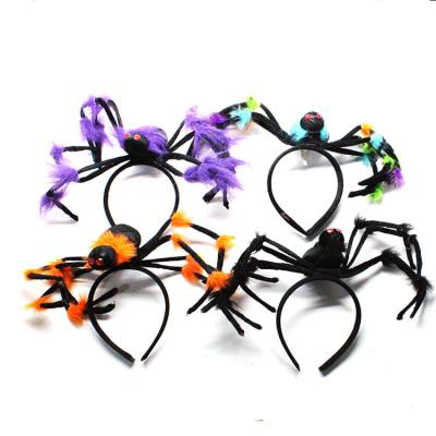 China High-quality Halloween Unisex Kids School Show Party Head Band Spider Hair Buckle Hair Decoration Accessories for sale