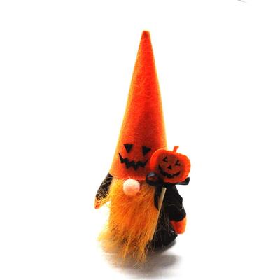 China High-quality Halloween Decoration Luminous Plush Dwarfs Faceless Dwarfs Doll Color Changing for Party Table Decoration for sale