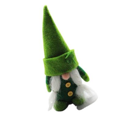 China High-quality Wholesale Lovely Irish Shamrock Faceless Doll Gnome Saint Patricker's Day Green Hat Dwarf for sale