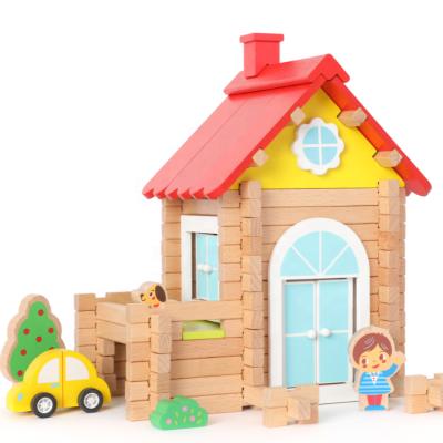 China 2020 New Sale Cartoon Toy Pro Wooden Building Block 94Pcs for sale