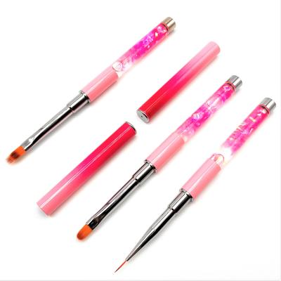 China New Style Nail Brushes Shiny Liquid Sakura Custom Acrylic Nail Brushes for sale