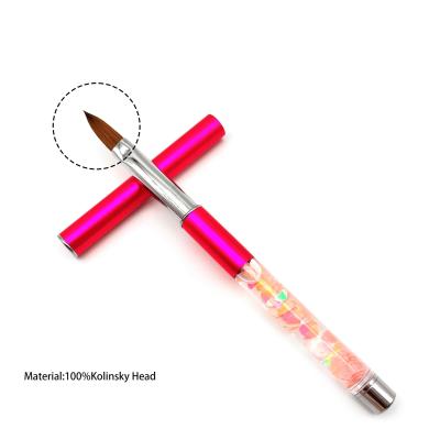 China 2021 NEW NAIL Nail Brushes 100% Pure Kolinsky Acrylic Nail Brush Kolinsky Nail Art Brush for sale