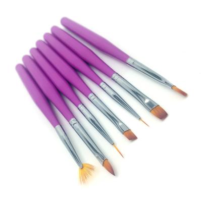 China 2021 Cosmetic Biyue Hair Makeup Nail Art Brush With Nylon Wooden Handle For Beauty for sale