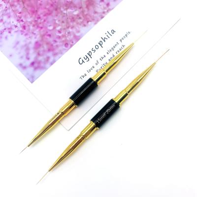 China NAIL Double Ended UV Gel Brush Nail Art Brush Painting Nail Art Brush for sale