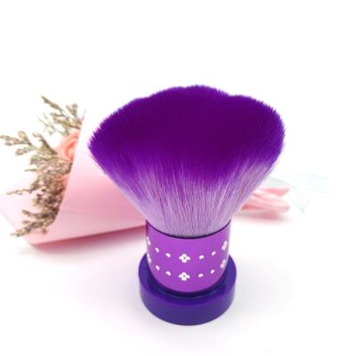 China Hot Sale Popular Purple Colorful Nail DustArt Nail Tools Dust Remover Tool Dust Cleaning Brush for sale