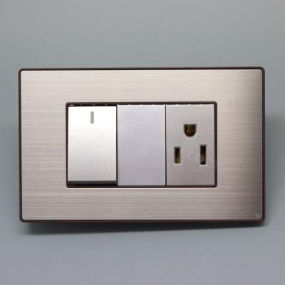 China Electrical House Wall Socket Safety Residential / General Purpose Metal Socket for sale