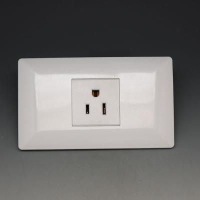 China Residential / General Purpose Electrical Power Socket Wall Plate Outlet 120v Material American Standard for sale