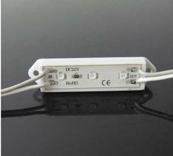 China 3pcs SMD 3528 leds DC12V High Lumen waterproof led module 20pcs/string for sale