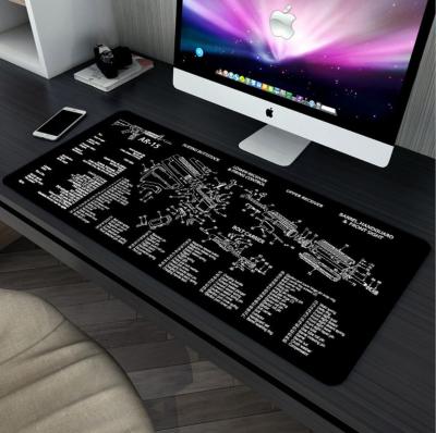 China With wrist rest factory customized large rubber mouse pad for keyboard and mouse for sale