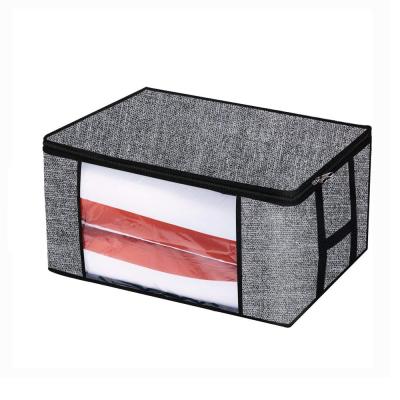 China Sustainable Fabric Storage Bag Garment Containers Case For Clothes for sale