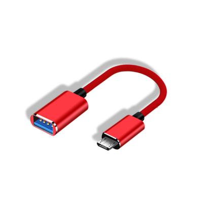 China For Android Mobile Phone Tablet OTG Adapter Cable Android Male to Female USB 2.0 OTG Adapter Cable Reading USB Data Cable for sale