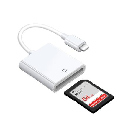 China Compatible 2021 Mobile USB OTG Cable Reader Alloy SD Card Reader Camera Card Viewer Card Viewer Devices for sale