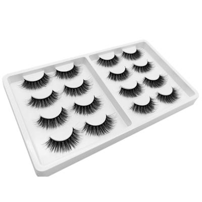 China Wholesale Thick Handmade Soft Lashes 3D Faxu Mink Eyelashes With 8Pairs Packaging for sale