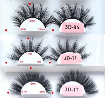 China Hot Selling Thick 3D Faxu Mink Eyelashes Eyelashes With 8Pairs Package for sale