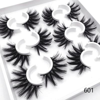 China Hot Sale Thick 20MM Cruelty Free Handmade 100% False Eyelashes With 6Pairs Packing for sale