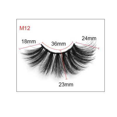 China Wholesale Hot Selling Luxury 25mm Thick Fluffy Silk Bottom Lashes Thick 3d 6d False Mink Eyelashes Tapered Eyelashes for sale