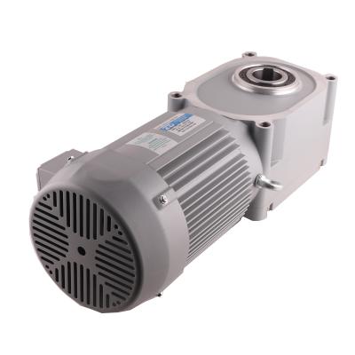 China Lunyee Explosion Proof AC 220V 3 Phase 1500W Induction Nissei Gear Motor With Right Angle Hollow Shaft for sale