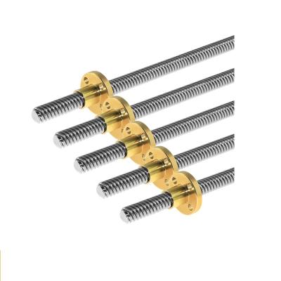 China CNC Machining Parts OD 8mm Screw Lead Length 100mm-1000mm With Nut For Reprap 3D Printer THREADED ROD for sale